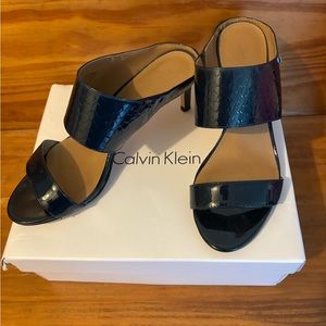 Calvin Klein heeled sandals.
